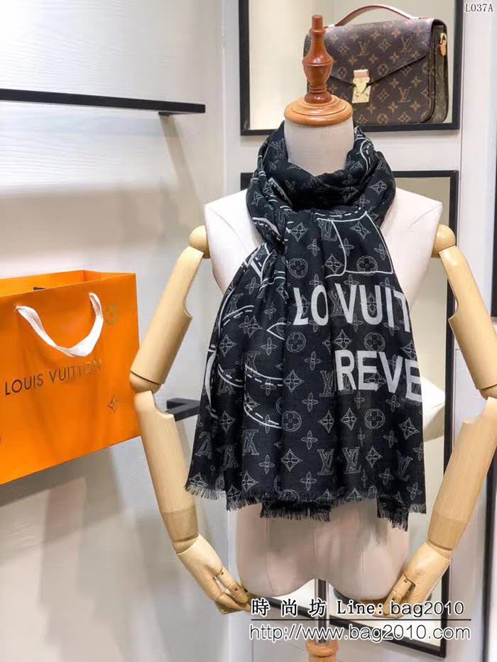路易威登LV2018新款Vivienne吉祥物純羊絨長巾 L037 LLWJ6520